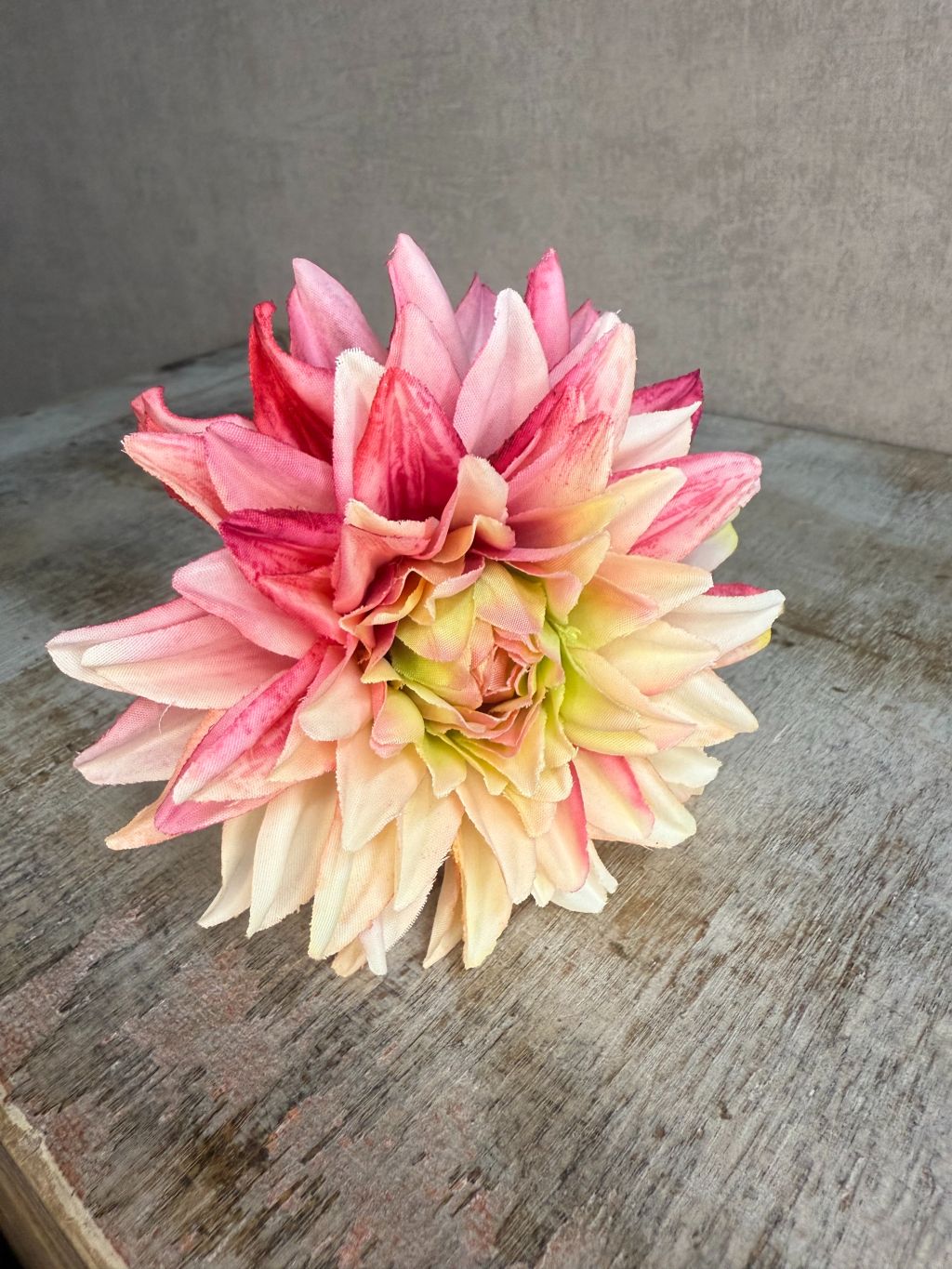 Kunstbloem Dahlia bont roze