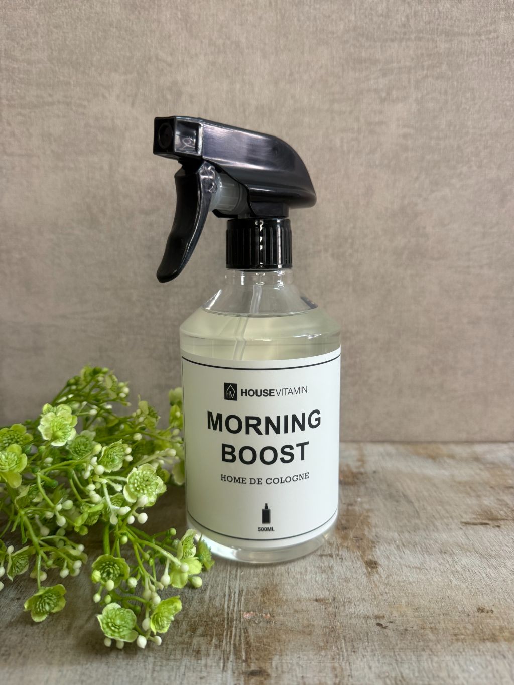 Housevitamin Morning Boost roomspray 500ml – huisparfum met geur van frisse was