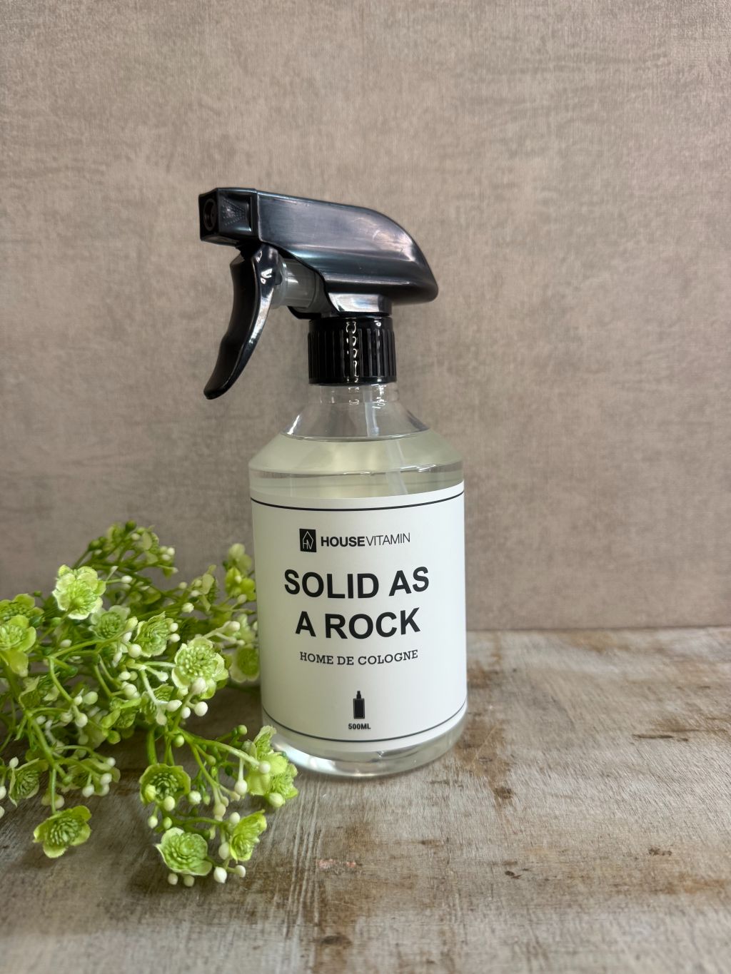 House Vitamin Solid as a Rock roomspray 500ml – luxe huisparfum met bergamotgeur