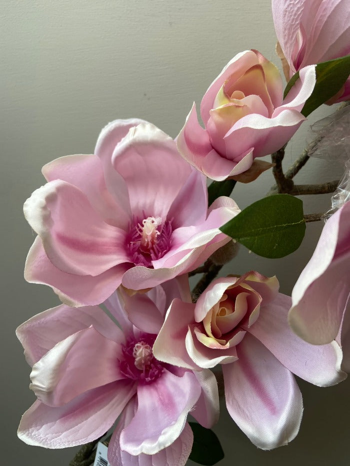 Kunsttak magnolia roze
