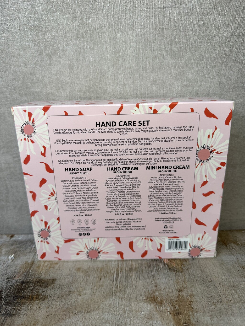 Handpflege-Geschenkset | Pfingstrosen-Rouge