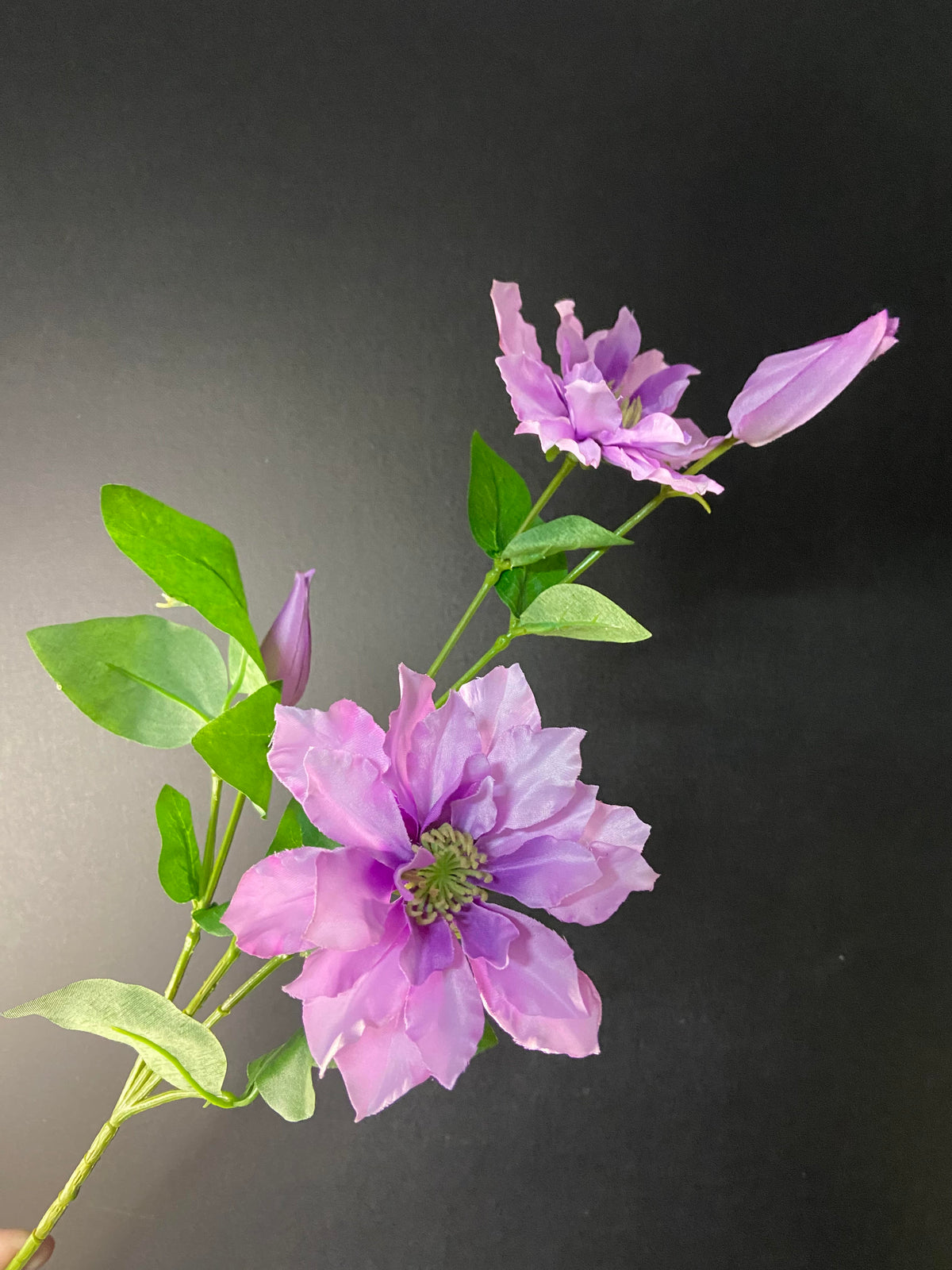 Kunstig blomst Clematis lilla