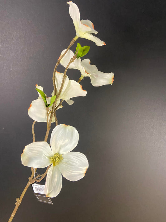 Fiore artificiale Dogwood bianco