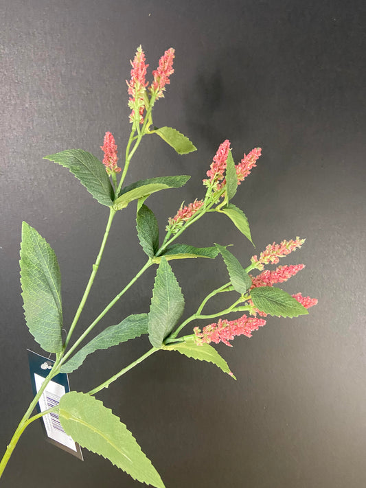Kunstig gren Blomsterblad mørk pink