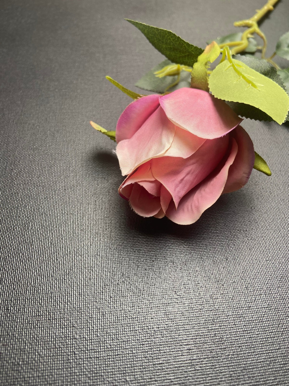 Fleur artificielle Rose fermée rose