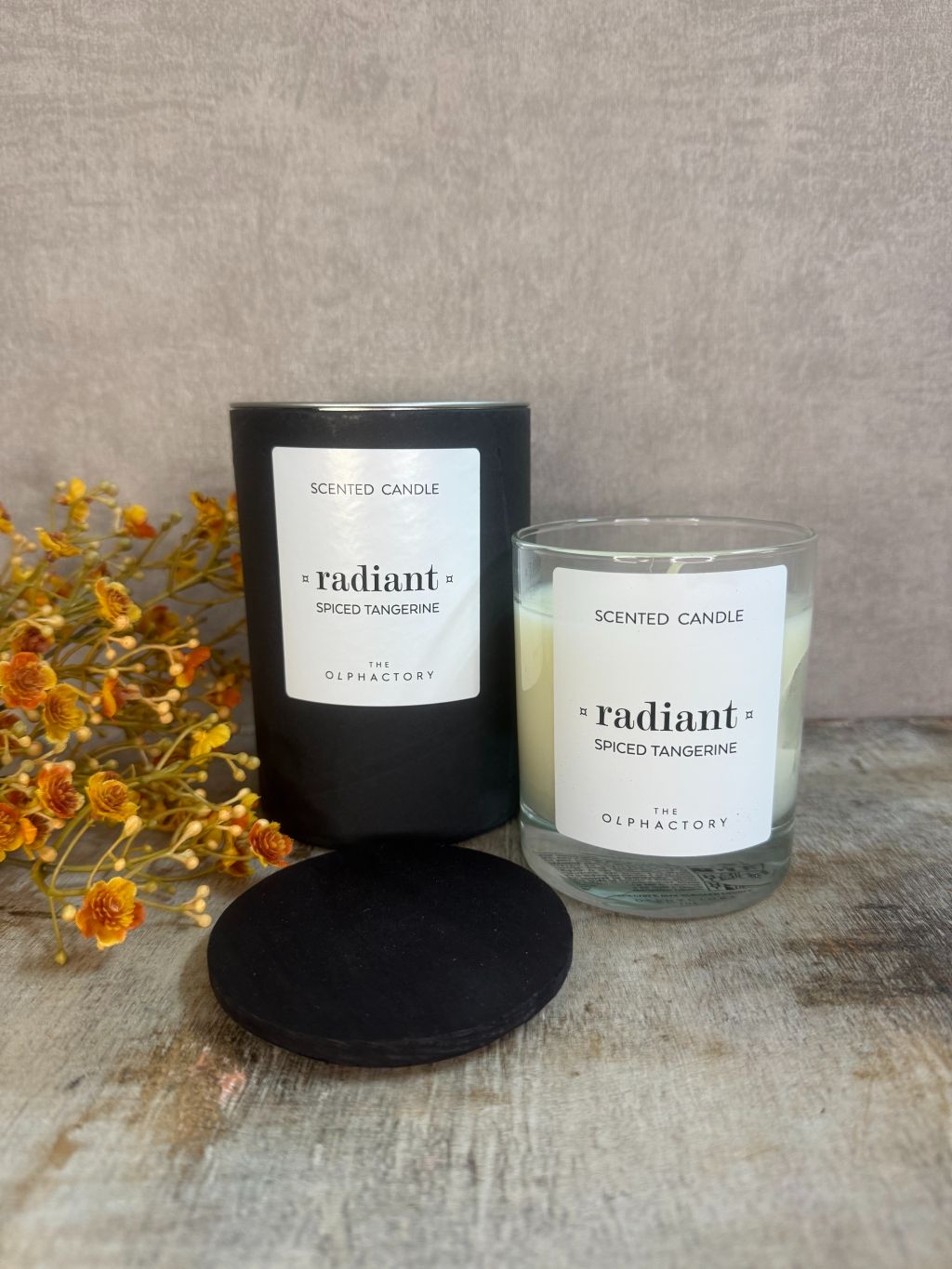 Bougie parfumée éclatante | Mandarine épicée