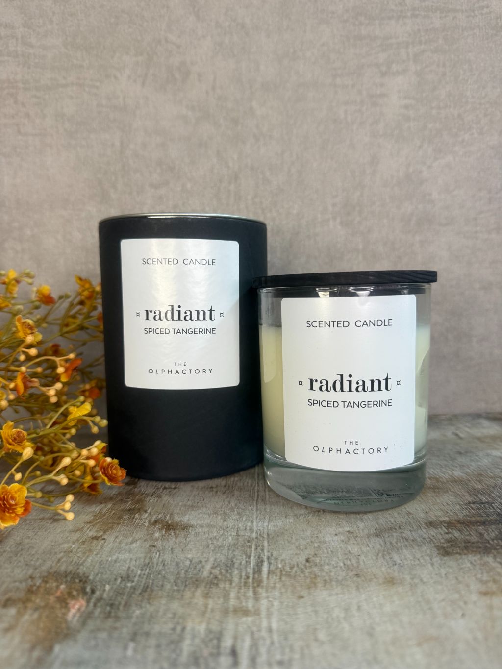 Bougie parfumée éclatante | Mandarine épicée