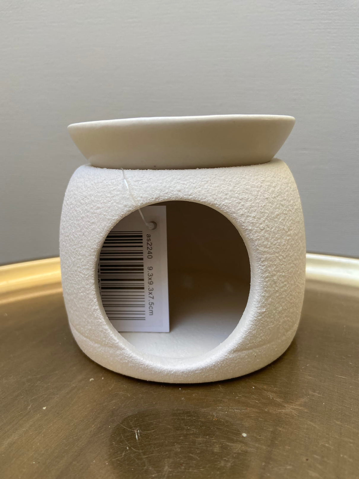 Earthenware scented burner cream