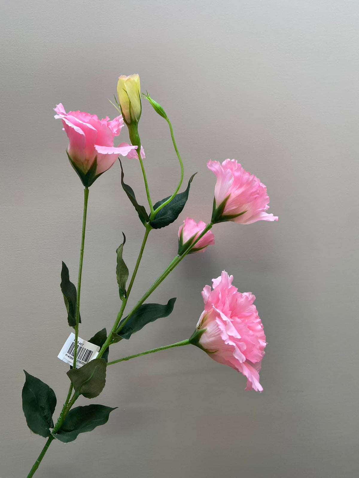 Kunstbloem, lisianthus, roze