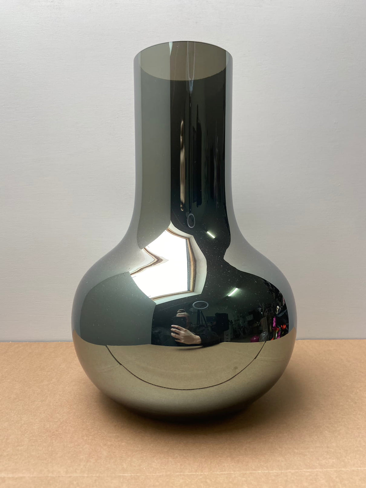 Vase Seim S gloss gray