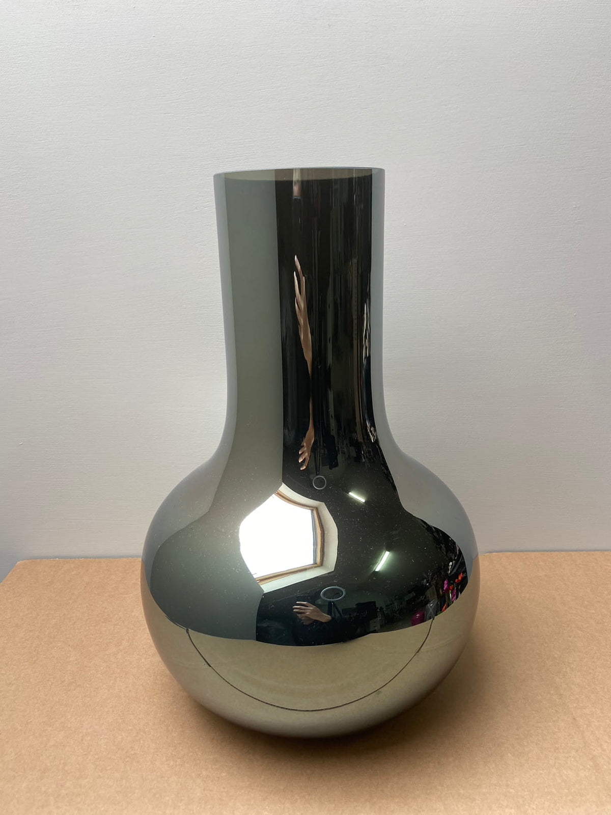 Vase Seim S gloss gray