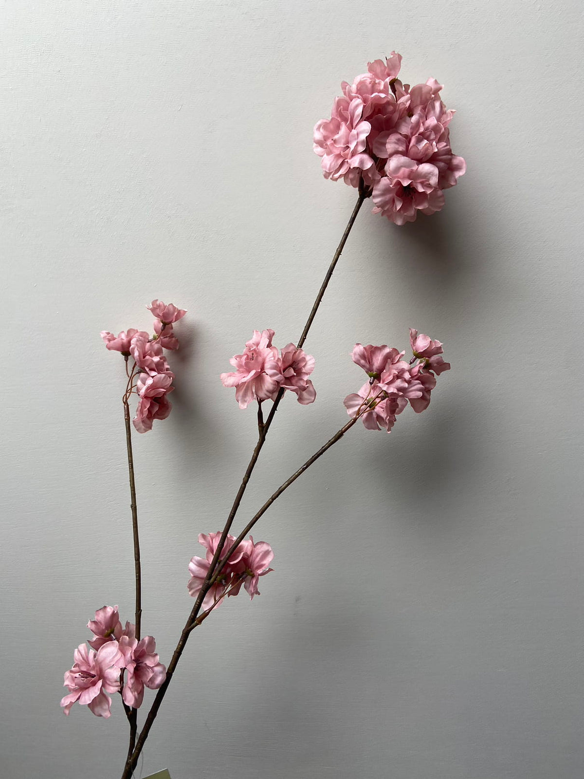 Zijden bloesemtak Prunus oude roze