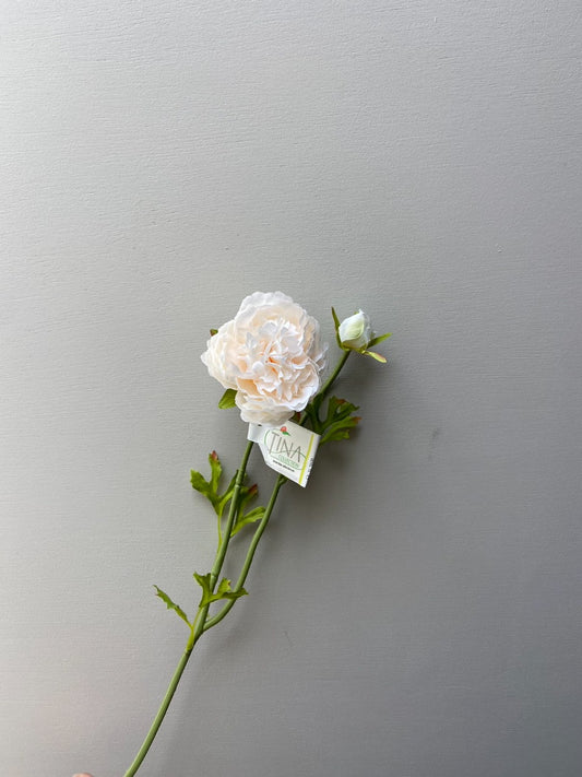 Künstliche Blume Pfingstrose creme