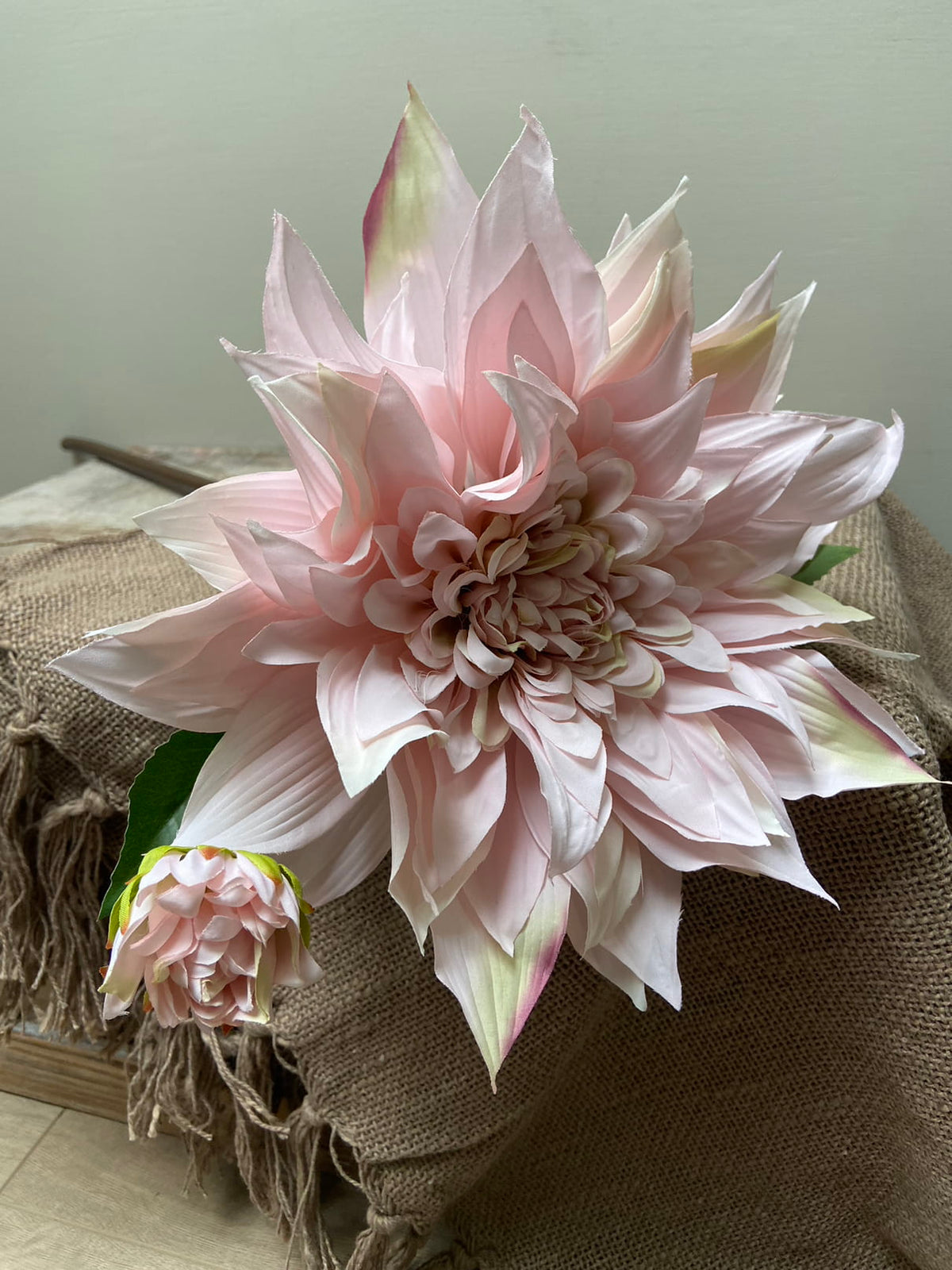 Künstliche Blume Dahlie hellrosa