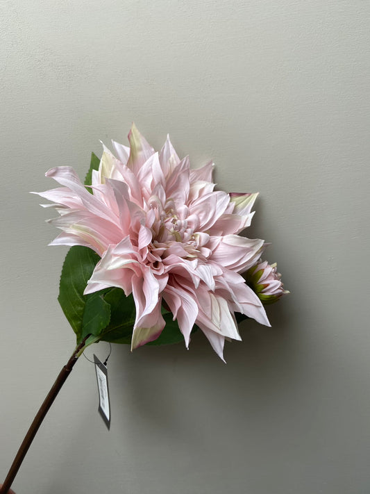 Kunstbloem Dahlia licht roze