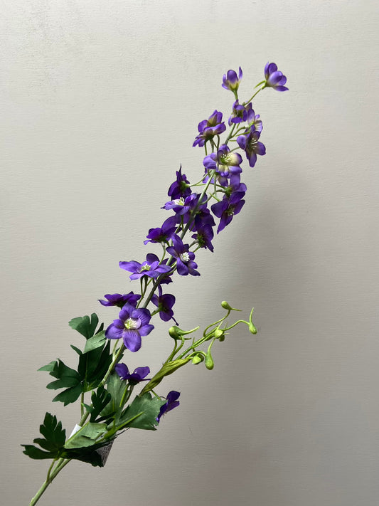 Fiore artificiale Delphinium viola scuro