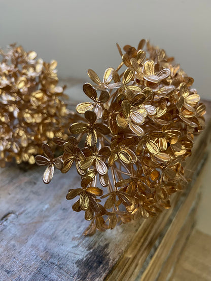 Kunsttak Alium in de kleur goud