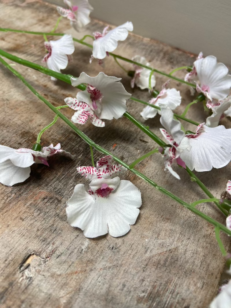 Kunstbloem wilde orchidee | wit