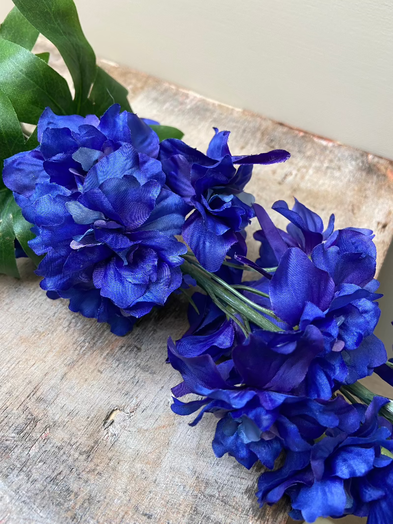 Kunstbloem Delphinium royal blauw 