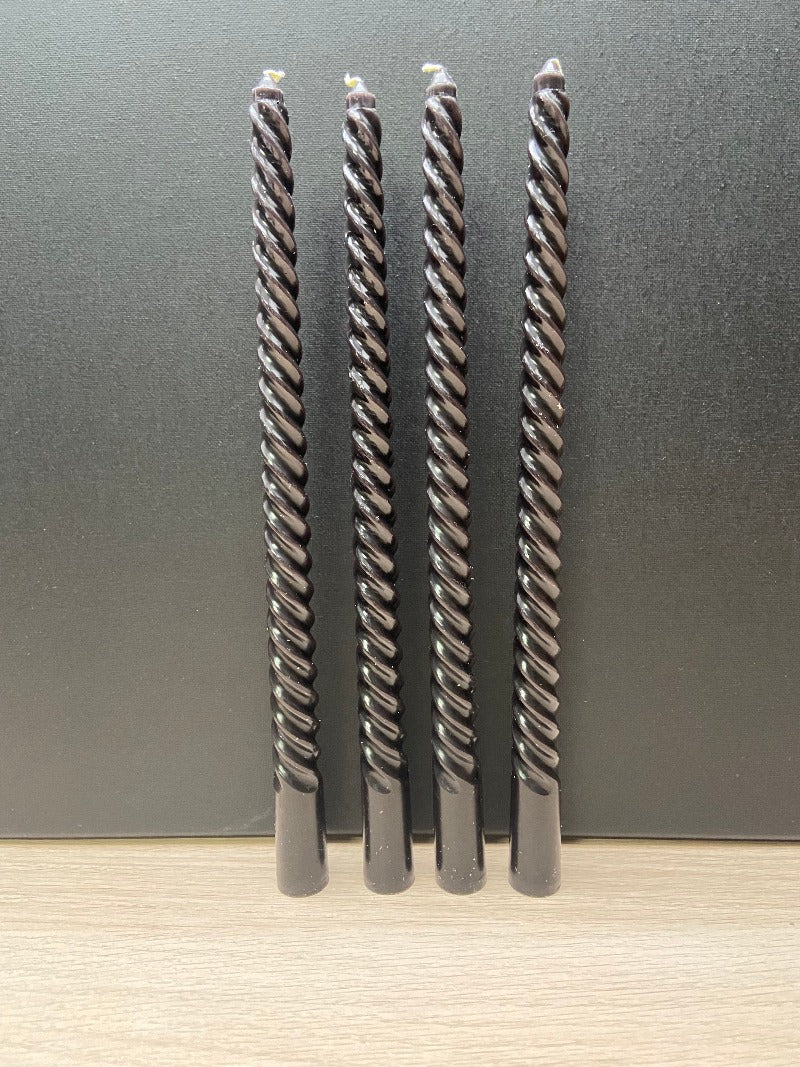 Candle twist Sort (4 stk.)