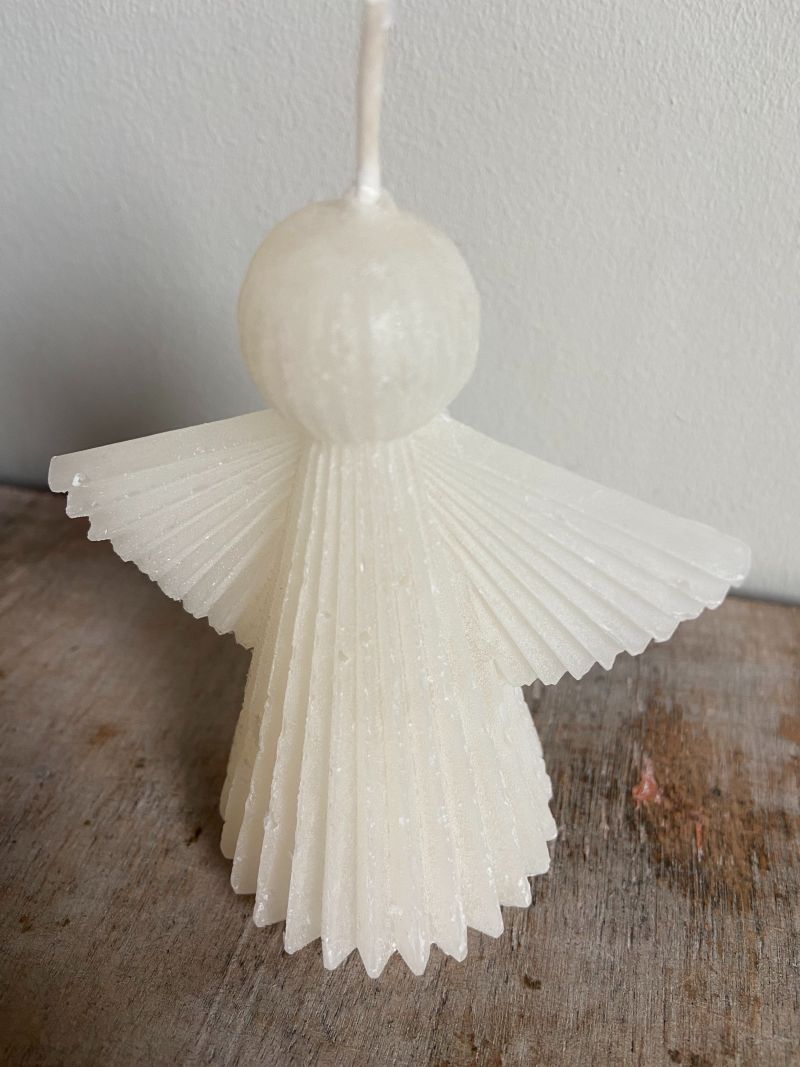 Kaars engel creme