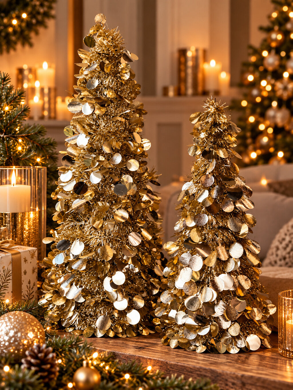 Christmas Tree Twinkle | Champagne / Gold