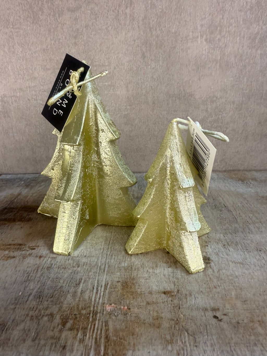 Christmas tree candle | Gold
