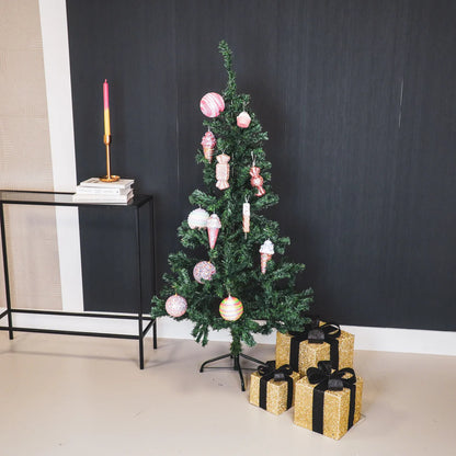 Kerstcadeau dozen - Goud / zwart