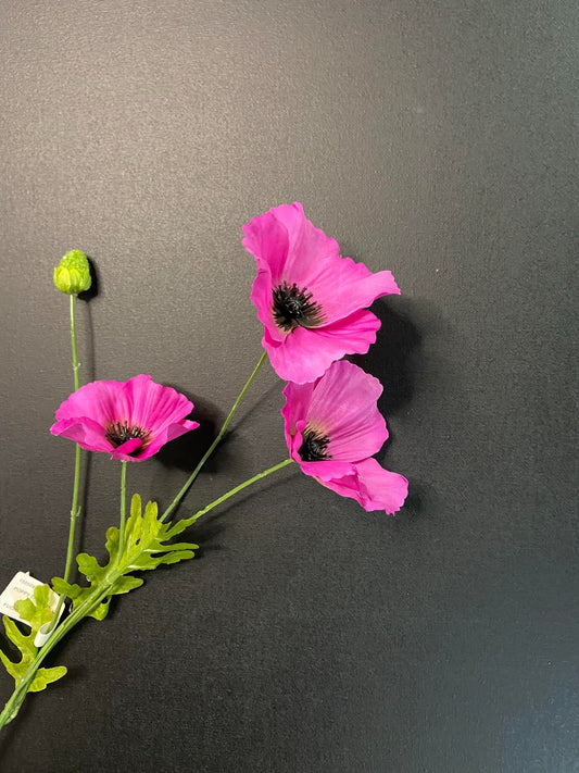 Fiore artificiale Papavero Viola/rosa