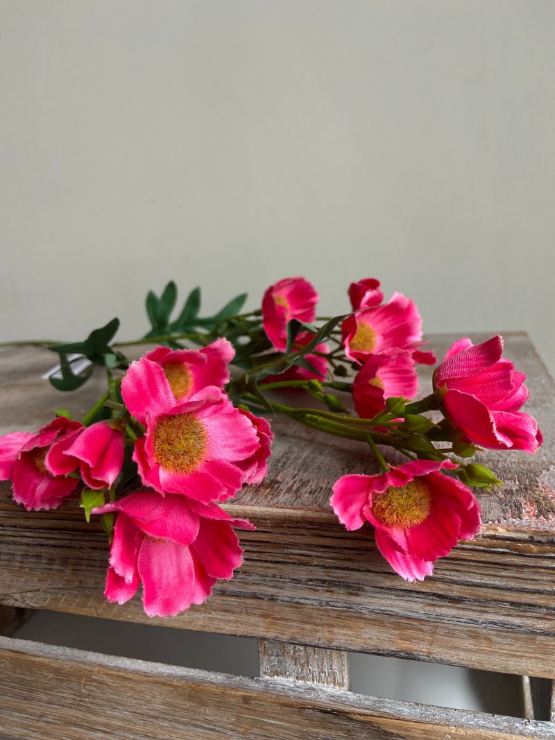 Kunstig blomstervalmue Fuchsia