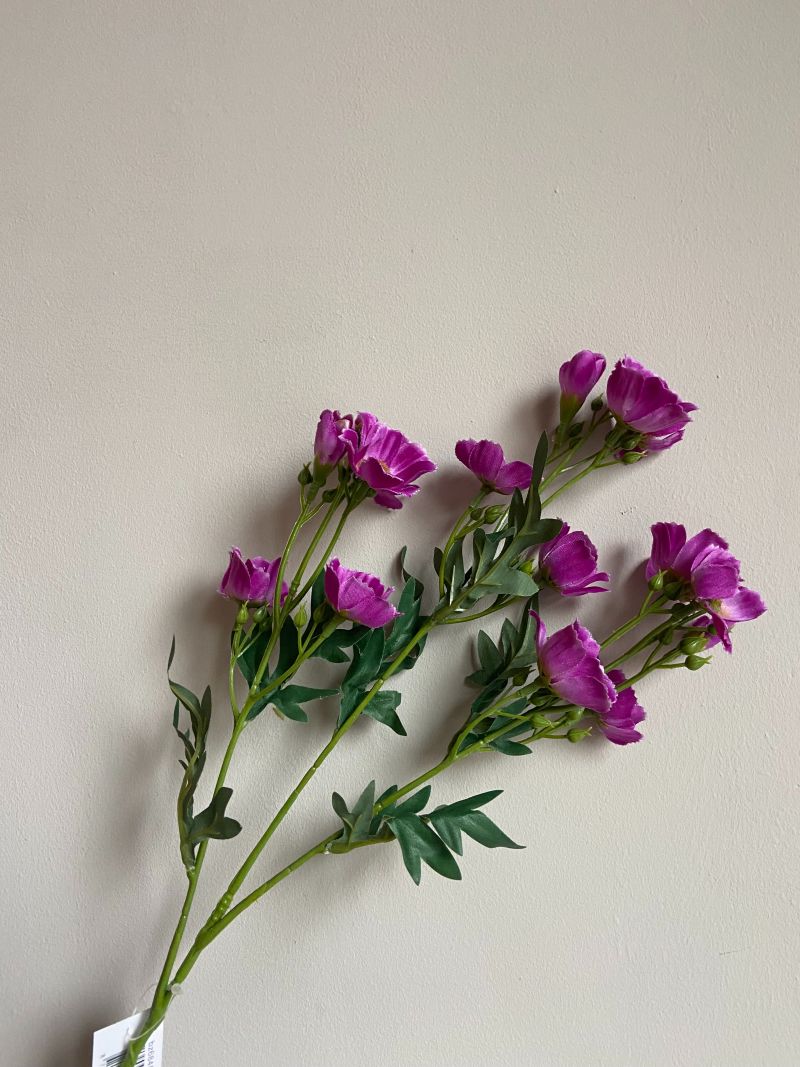 Flor artificial amapola violeta | 65cm