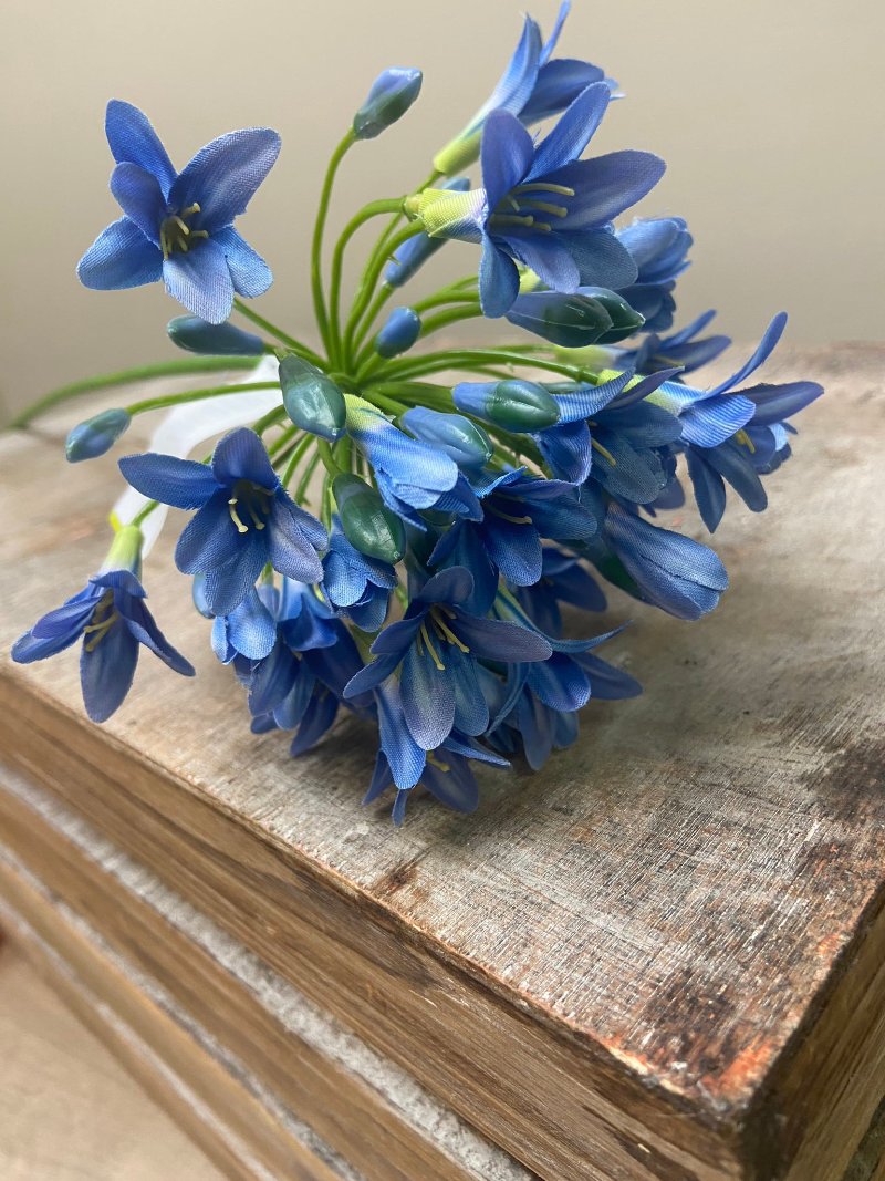 Flor artificial Agapanto azul
