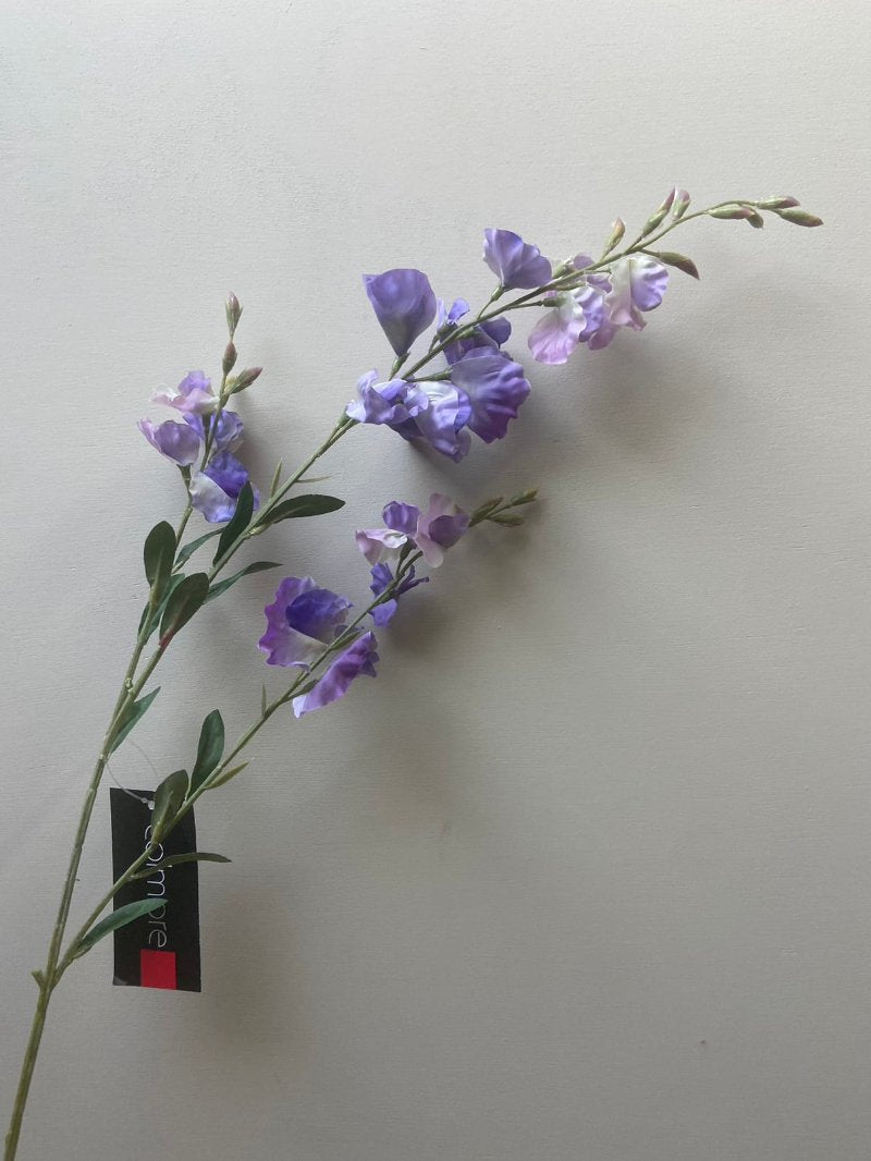 Flor artificial Beancurd azul/púrpura