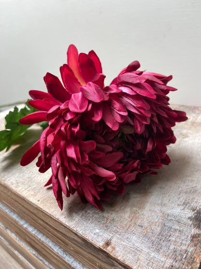 Kunstbloem Chrysant paars