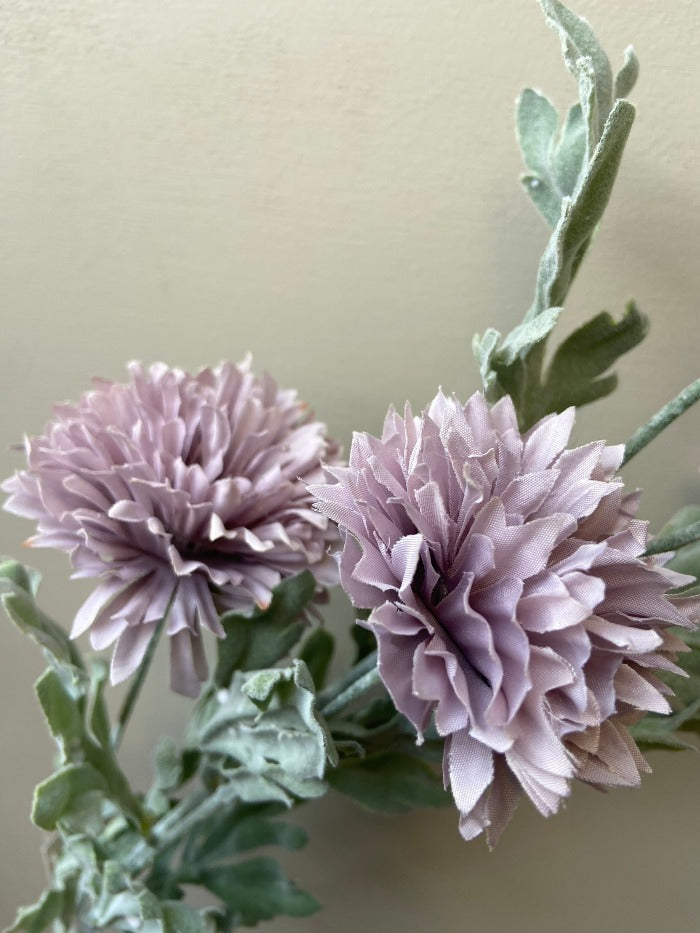 Kunstbloem Chrysant paars