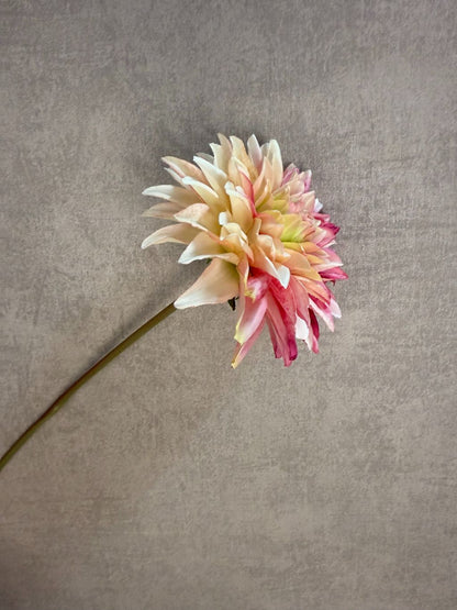 Kunstbloem Dahlia bont roze