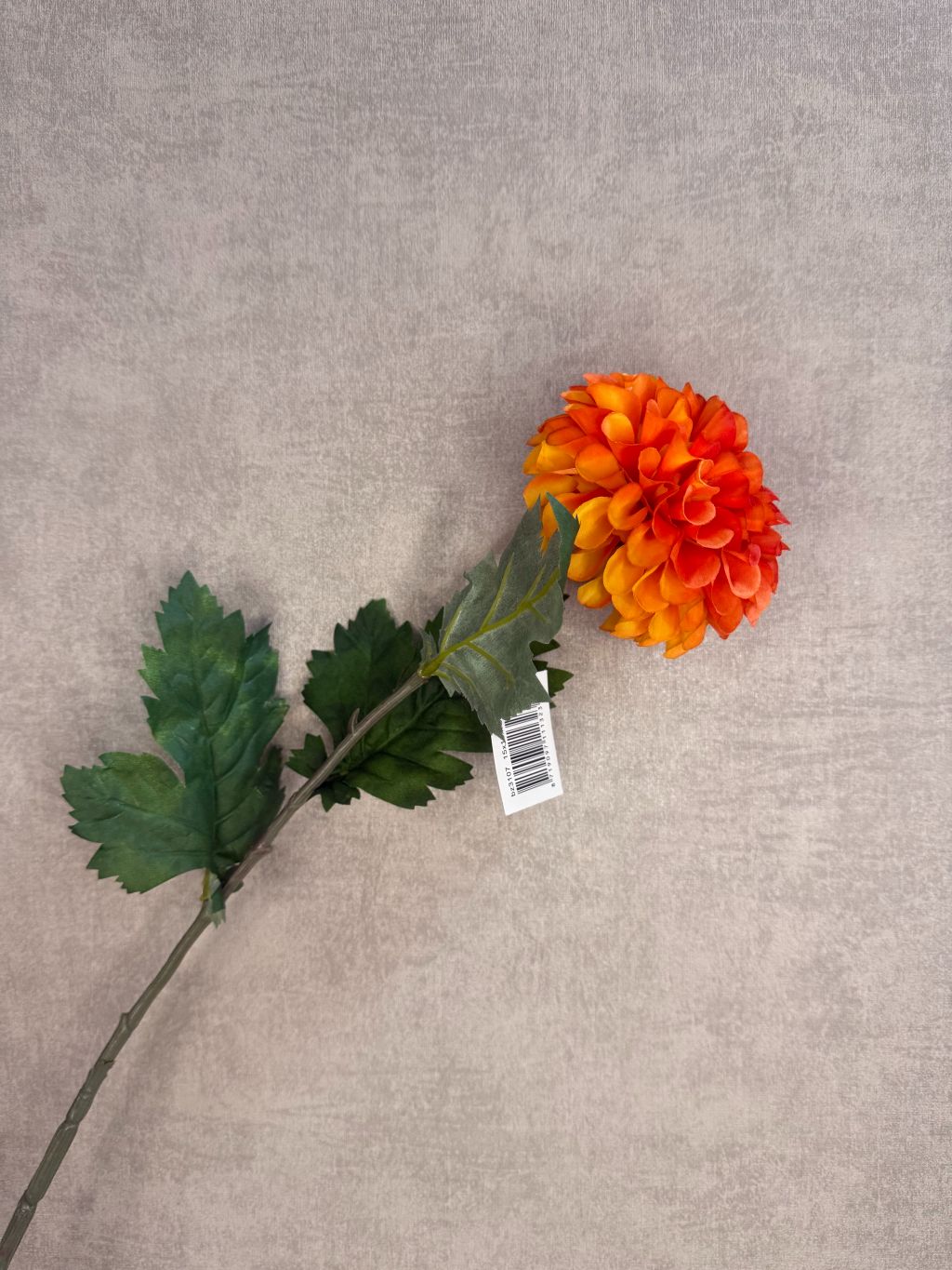 Künstliche Blume Dahlie orange melange