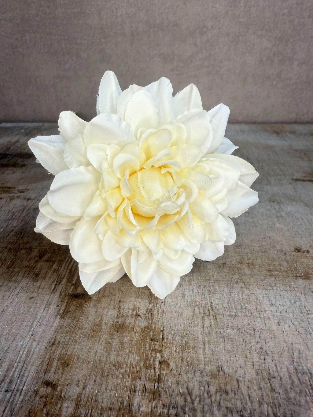 Kunstblume Dahlie weich | Weiß