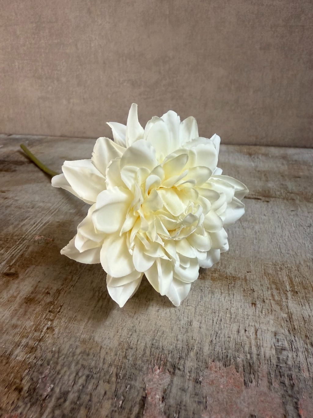 Kunstblume Dahlie weich | Weiß