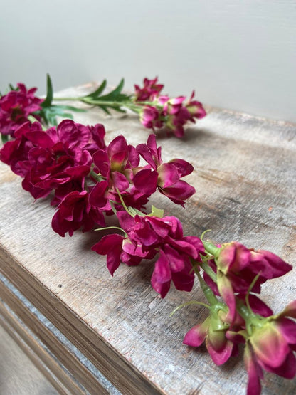 Kunstbloem Delphinium paars/roze