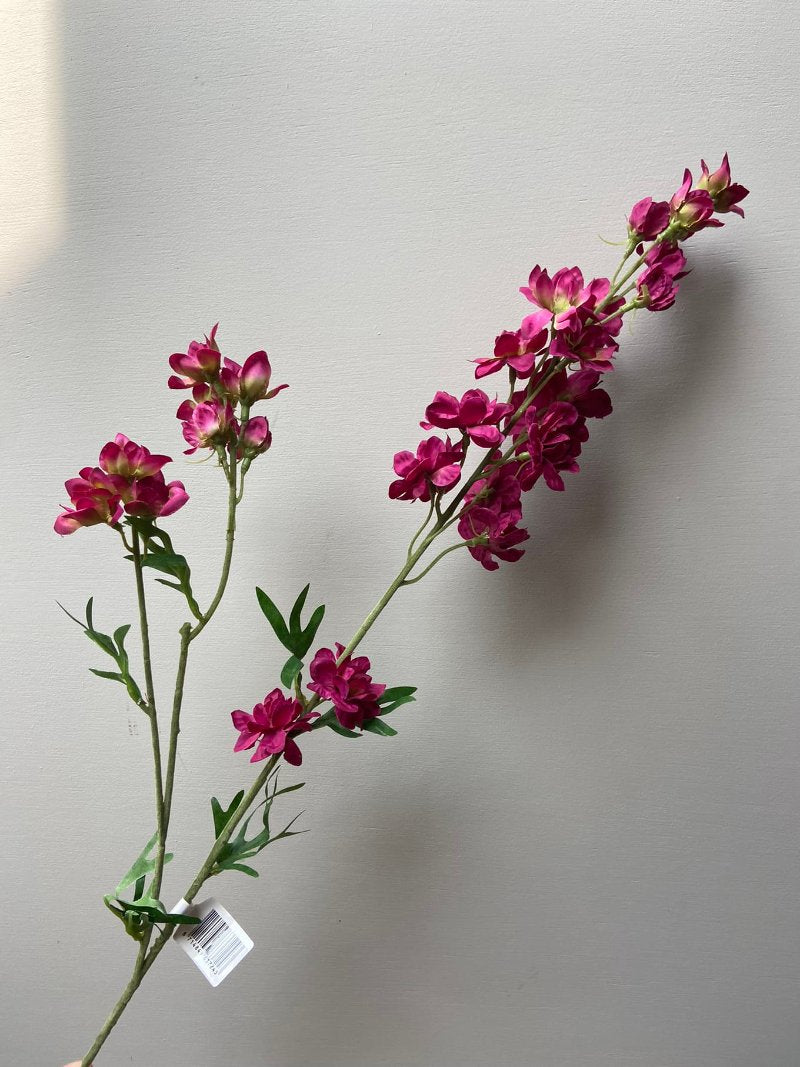 Kunstbloem Delphinium paars/roze