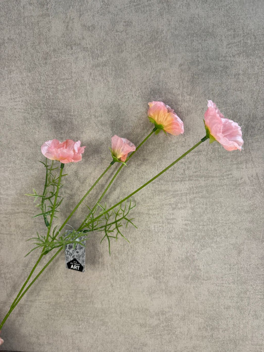 Fleur artificielle mini coquelicot | Rose