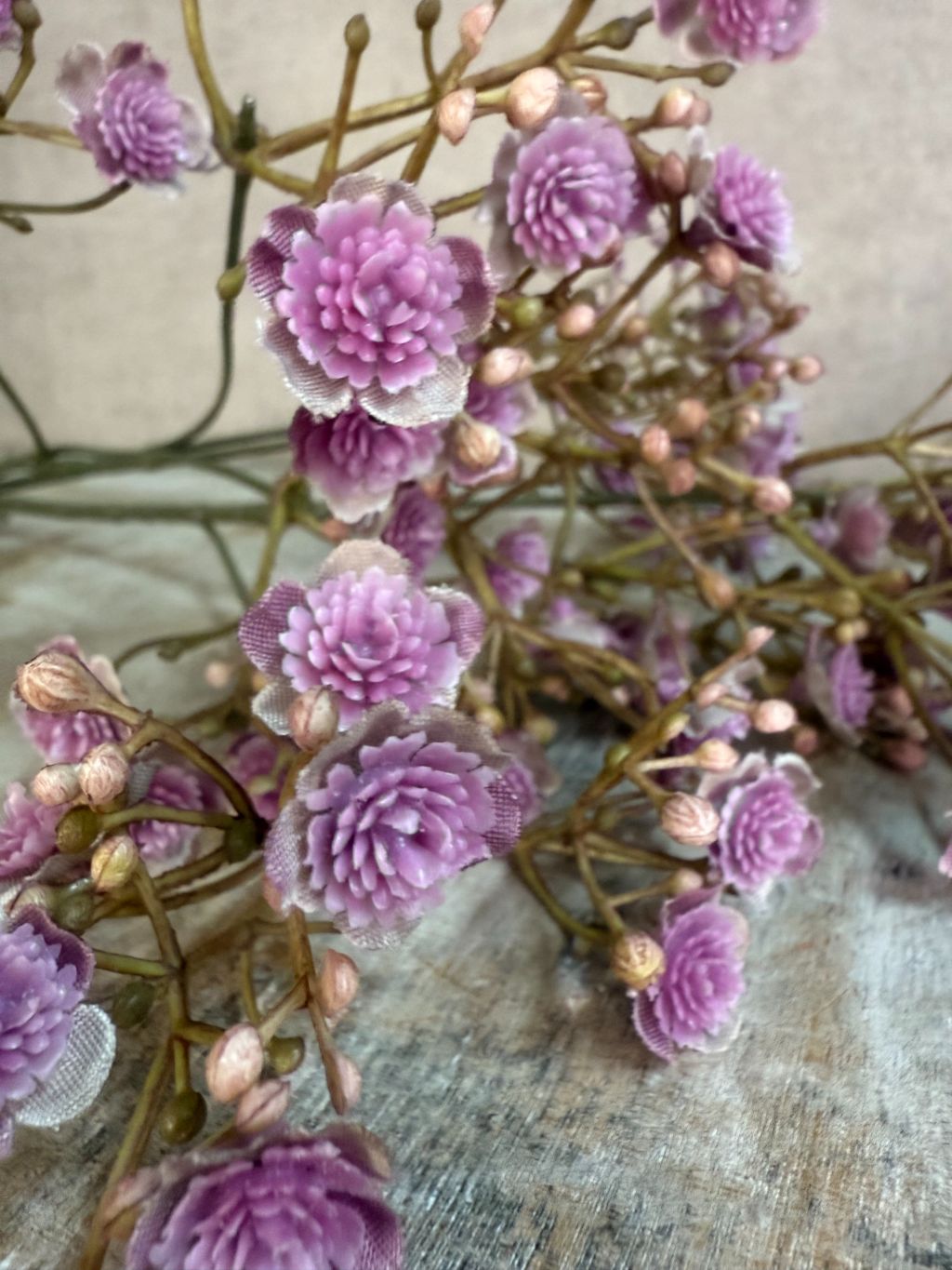 Flor artificial Gypsophila Malva