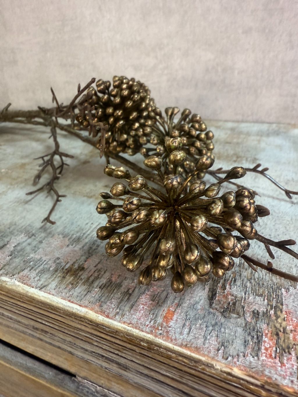 Rama artificial Alium | Marrón