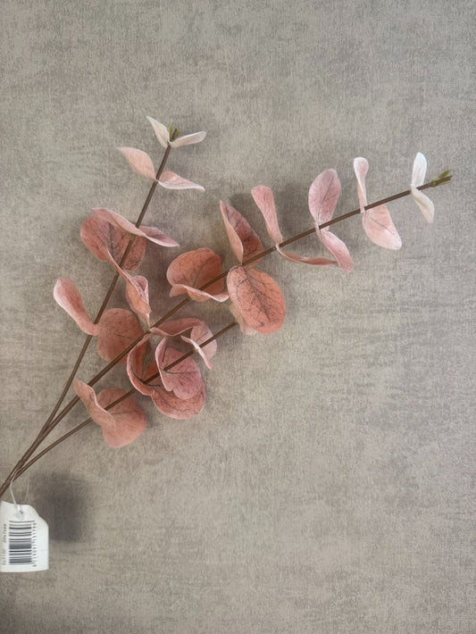 Branche d'eucalyptus artificielle | rose