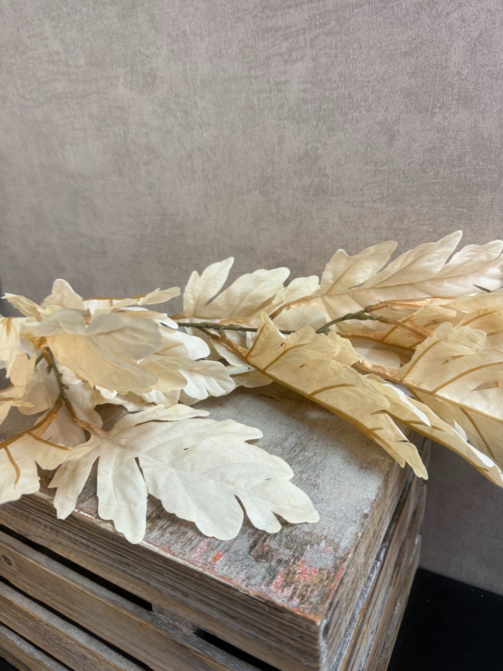 Kunsttak Eik beige van 105 cm – decoratieve tak met natuurlijke uitstraling.