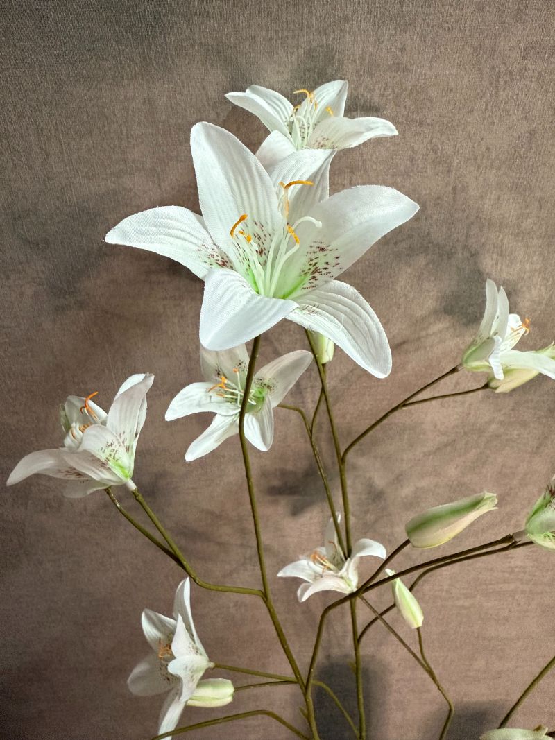 Artificial flower Lily cream
