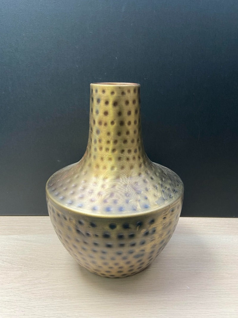 Metalen vaas Dots goud