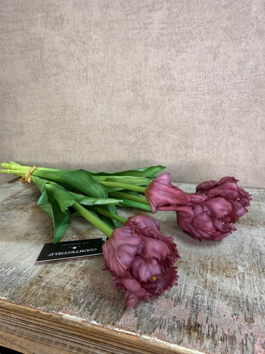 Real touch parrot tulips | Purple 40