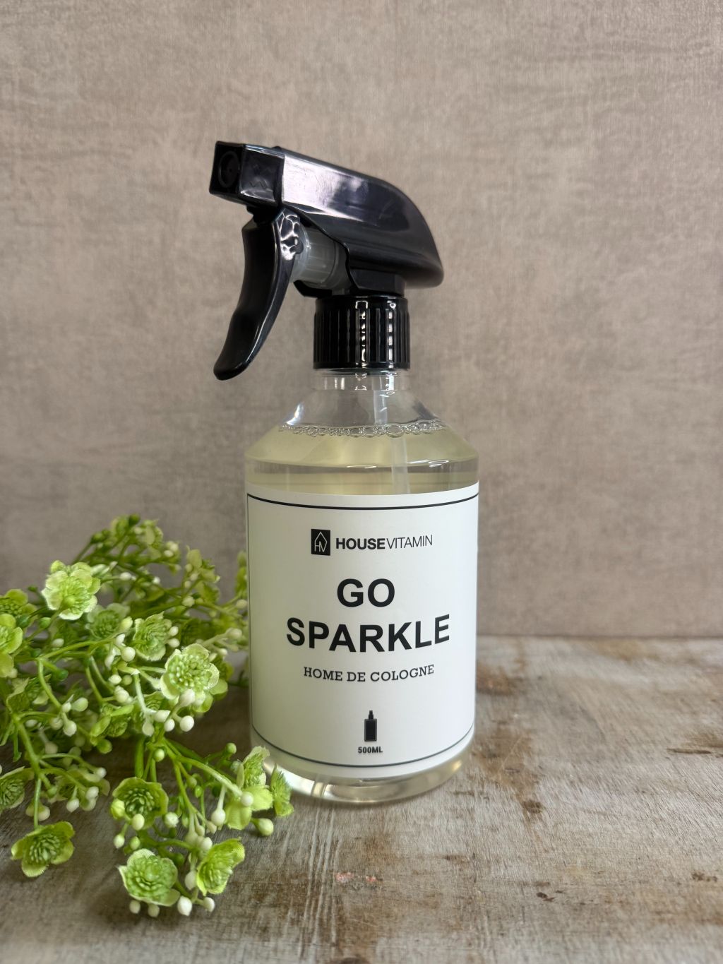House Vitamin Go Sparkle roomspray 500ml – luxe huisparfum met ambergeur